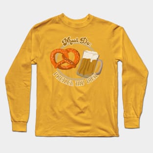 Pretzel Und Bier Long Sleeve T-Shirt